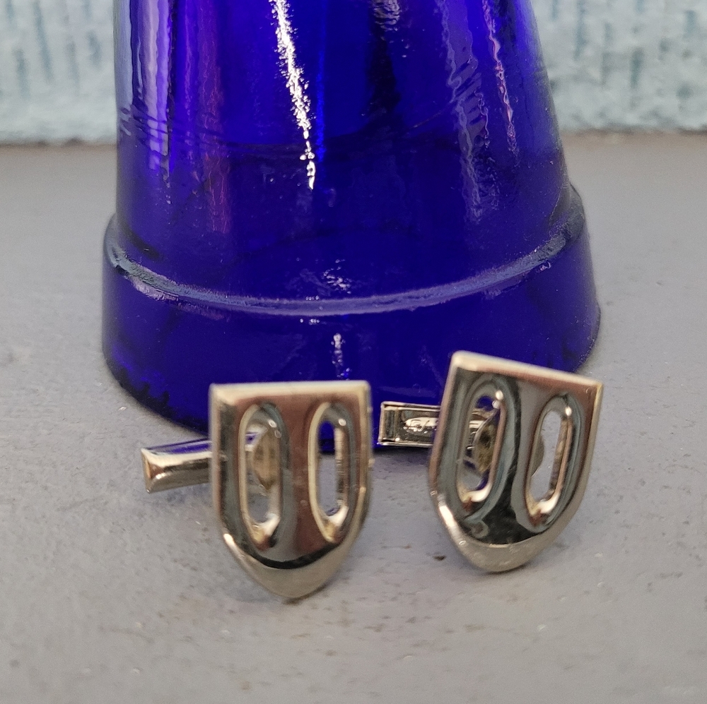 Vintage Silver Tone Cuff links
